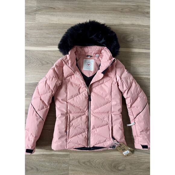Rossignol Jacket Womens Cooper Pink Staci Pearly Full Zip Size Small - Picture 1 of 10